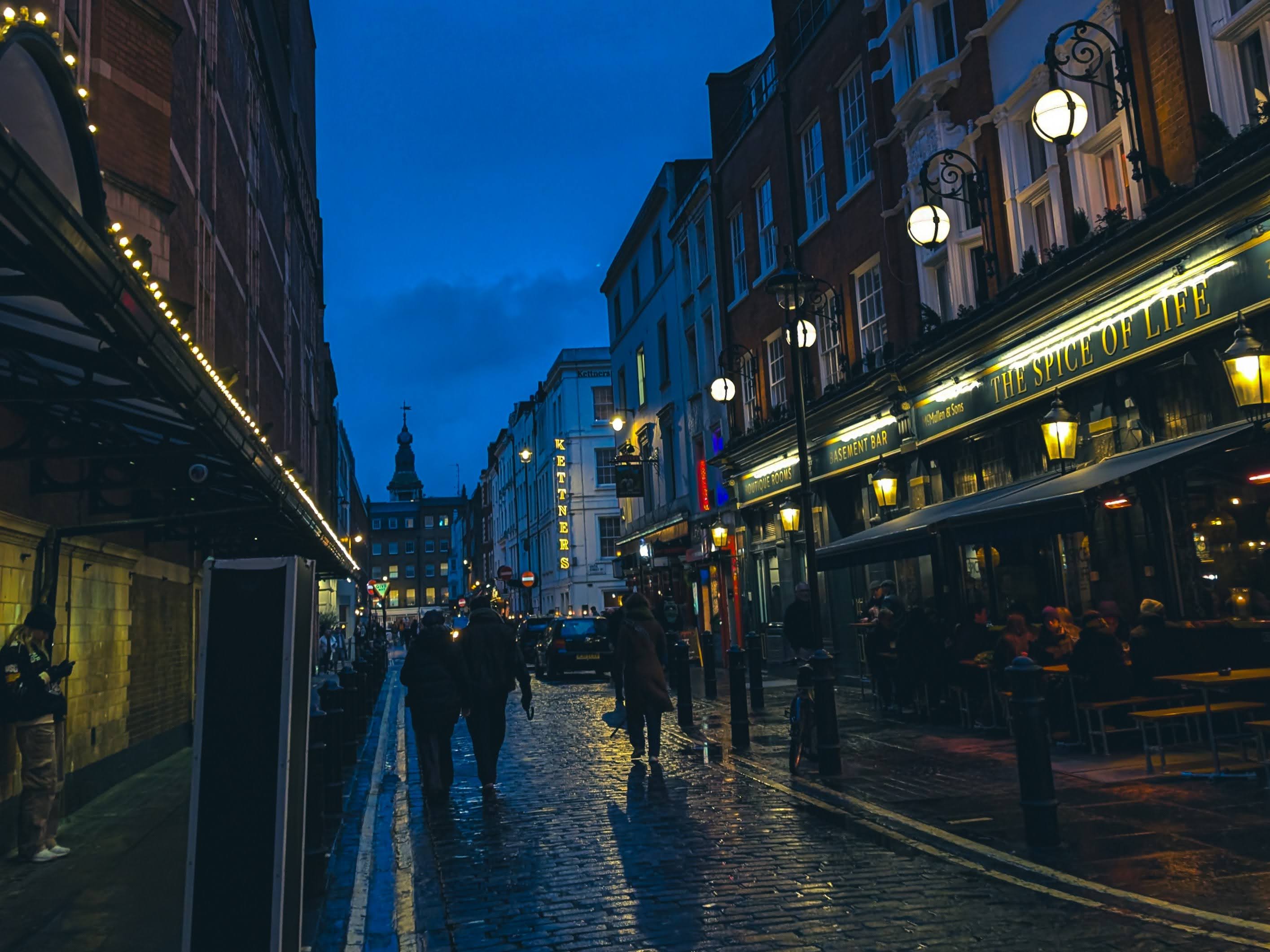 Busy London street